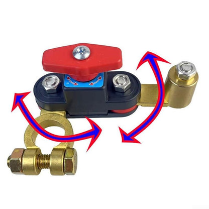 2Pcs Car Battery Power Cut-Off Switch Breaker, Pure Copper Stable Transmission High Conductivity Disconnect Switch Smart Battery Disconnect for Car Truck Boat Rv Supplies