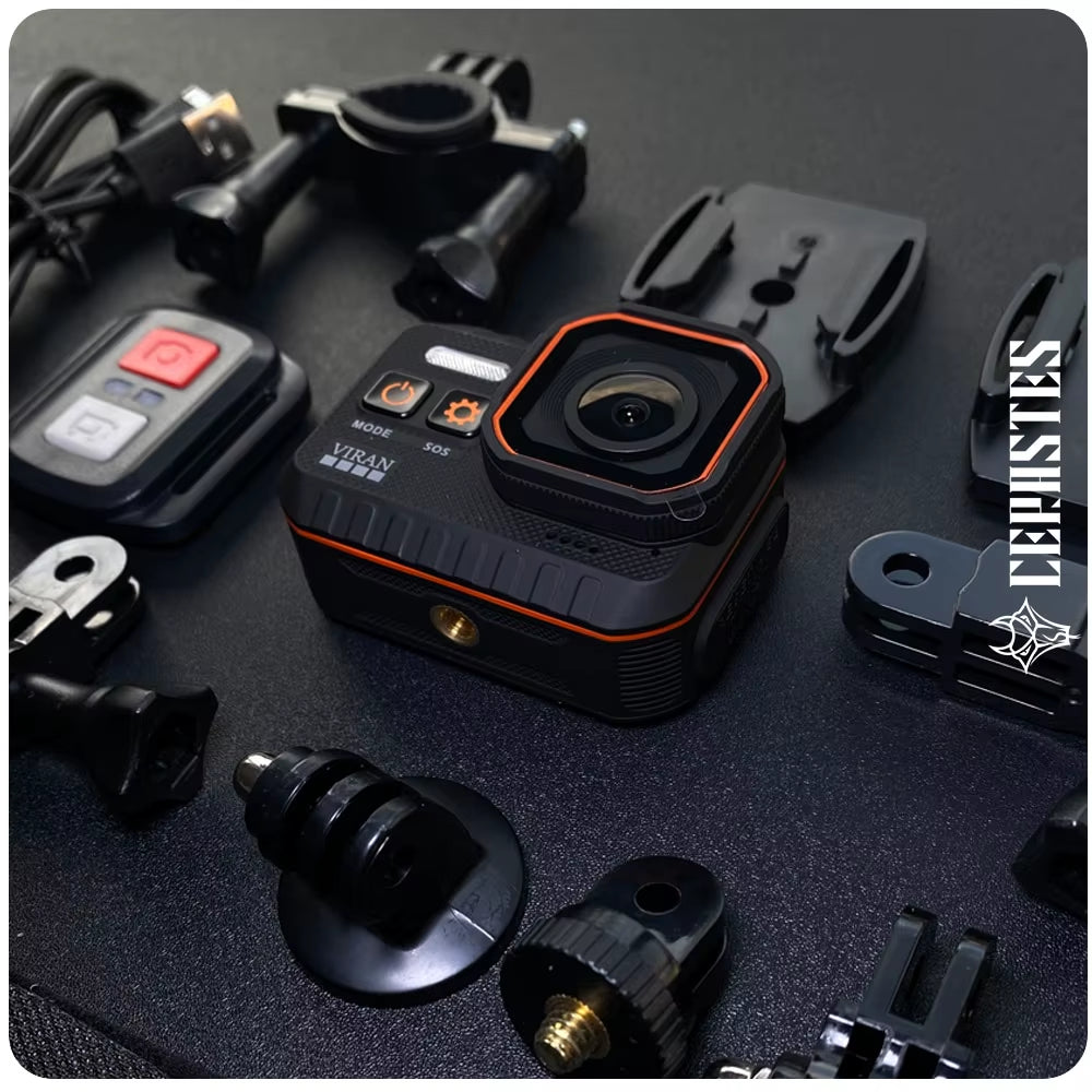 Action Camera 4K60FPS with Remote Control Screen Waterproof Sport Camera Drive Recorder Sports Camera Helmet Action Cam