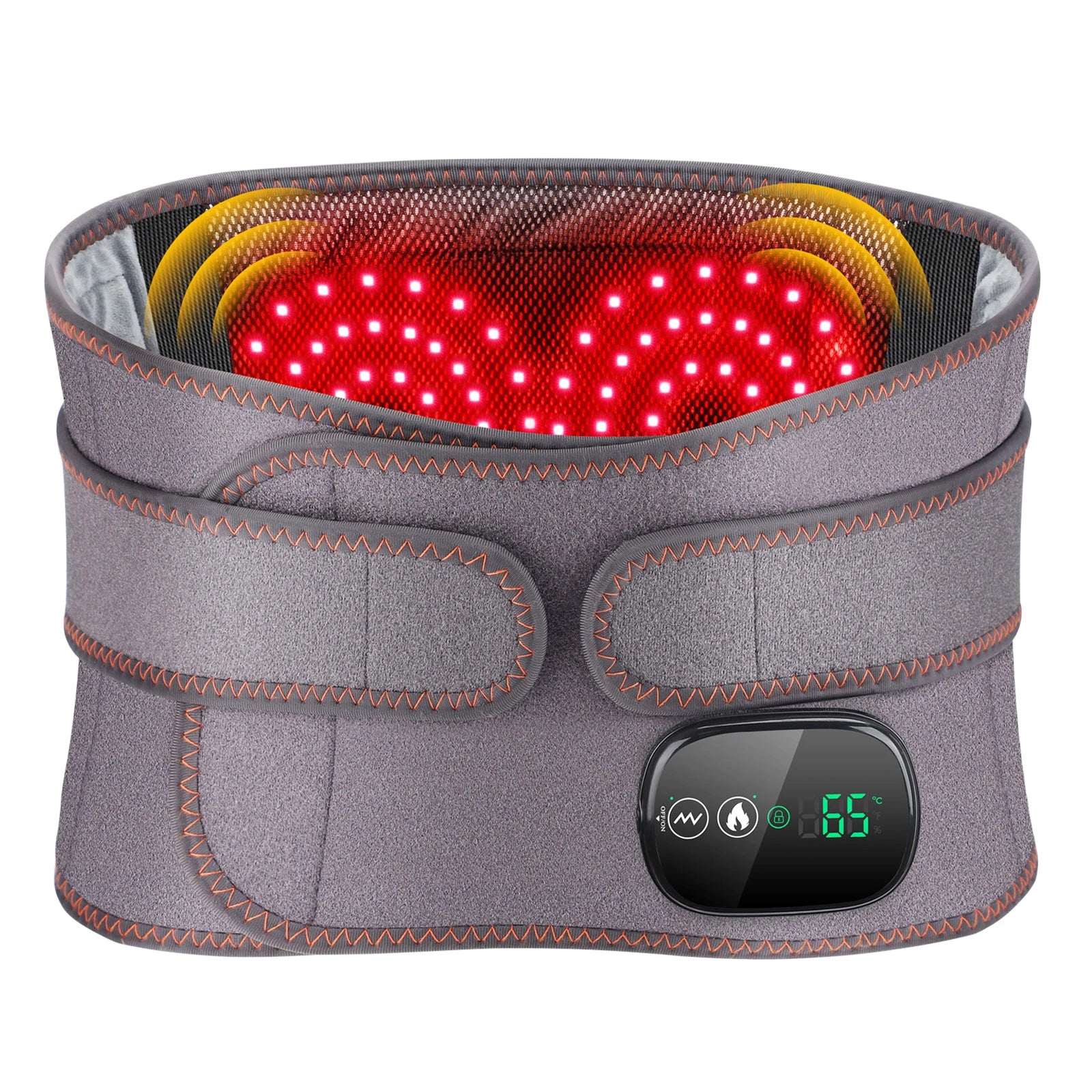 New Upgrade Electric Heating Waist Massager Support Belt Vibration Hot Compress Brace Belt Back Relax 3 Gears Adjustment