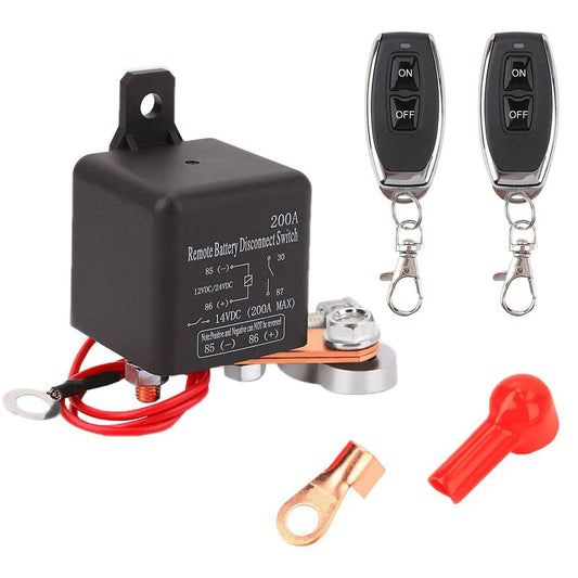 200A 12V DC Car Battery Disconnect Switch Set, Remote Battery Switch Isolator, Car Battery Switch Isolator, Car Electrical Appliances for Cars Trucks #TOP PICKS