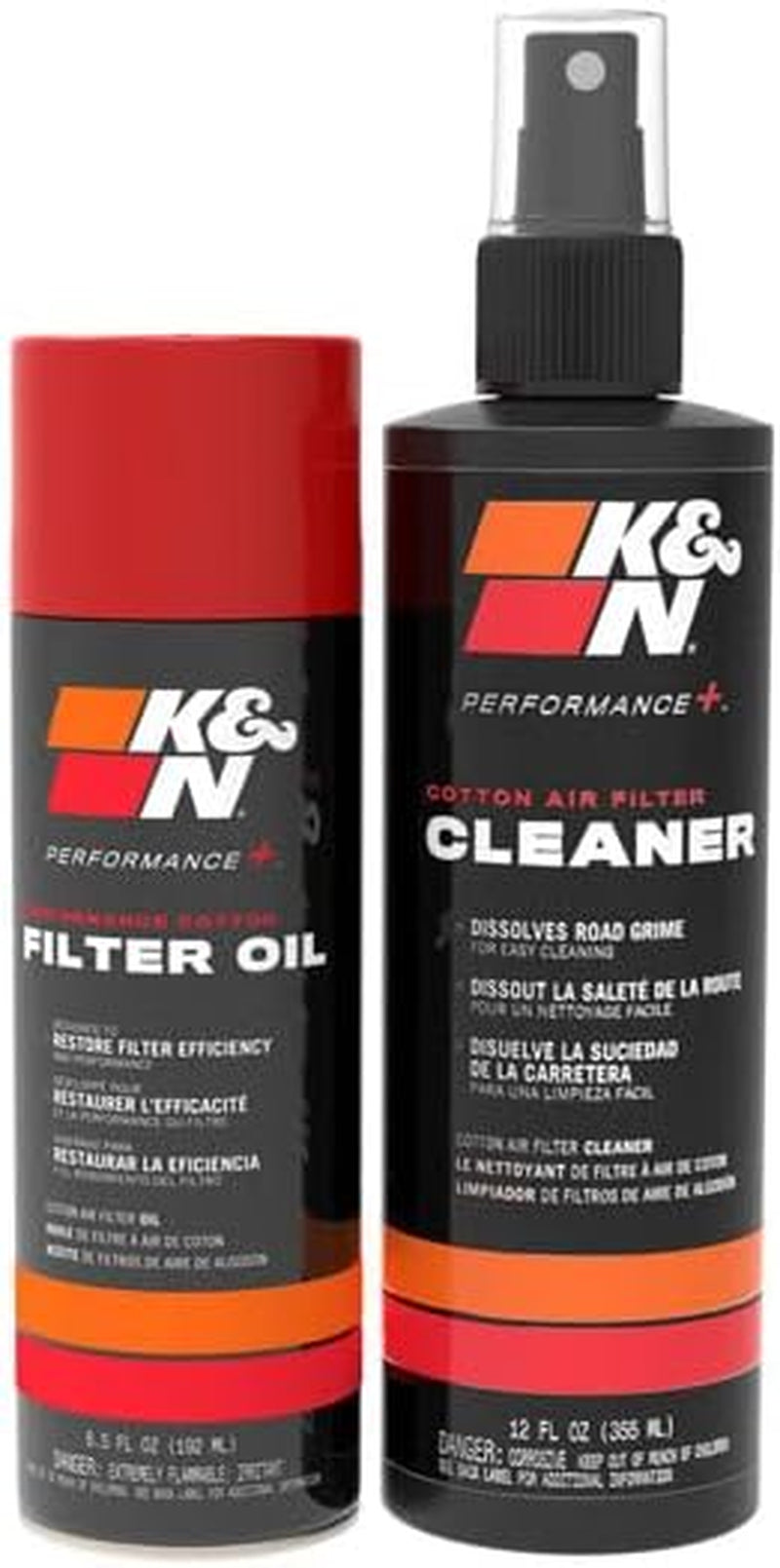 K&N Filter Reinigungskit I Öl & Reiniger I Für Optimale Reinigung Aller Luftfilter, 99-5003 EU, Schwarz