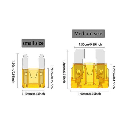 300Pcs Car Fuse Assortment Kit, 150 Mini Blade Fuses Automotive + 150 Standard Auto Fuses + Puller – Replacement for RV Camper Boat Truck (2Amp 3A 5A 7.5A 10A 15A 20A 25A 30A 35A 40A)