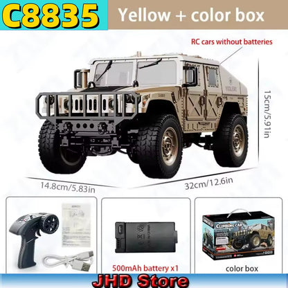 for JJRC C8835 RC Car Simulation 4X4 All-Terrain 2.4G Off-Road Climbing Electric Truck with LED Light with Spare Battery