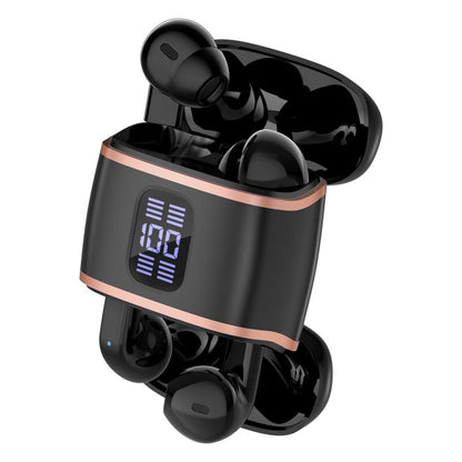 J40 Couple'S Earbuds Stylish TWS Bluetooth 5.4 Headphones with LED Battery Display Hifi Sound Auto Pairing 120H Standby Long Battery Life Comfortable In-Ear for Daily Use Work Calls Sports Workout Travel High-Performance Detachable Earphones