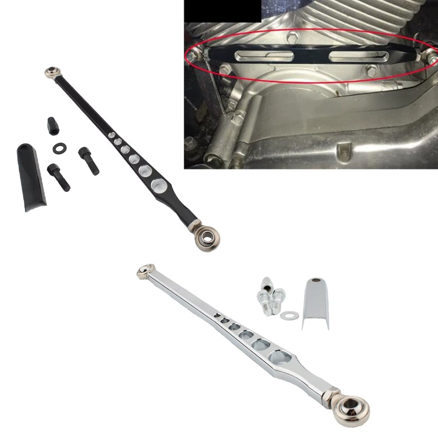 Motorcycle Shifter Linkag Wear Resistant Professional Gear Shifter Lever Directly Replace Shifter Link for Harley Road King