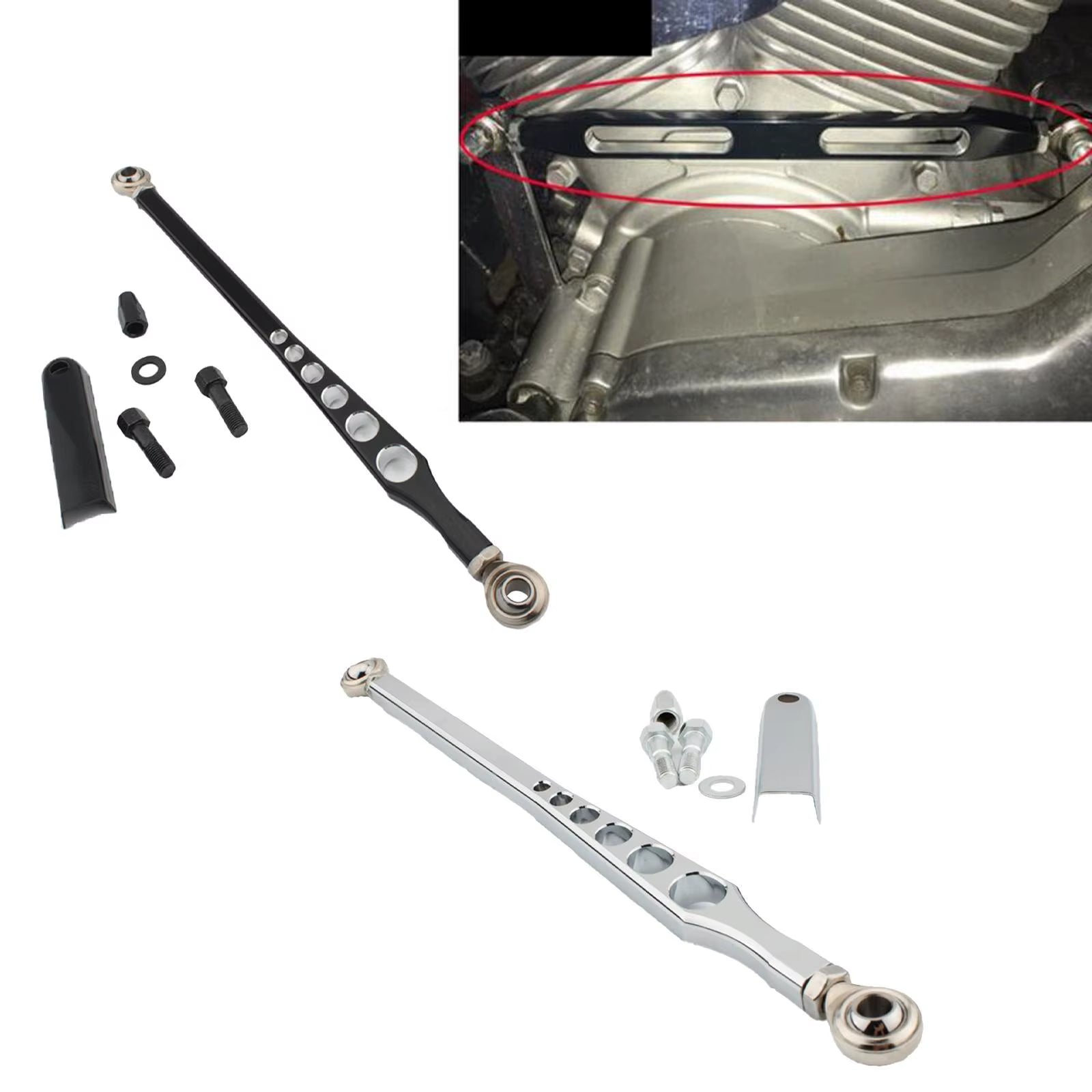 Motorcycle Shifter Linkag Wear Resistant Professional Gear Shifter Lever Directly Replace Shifter Link for Harley Road King