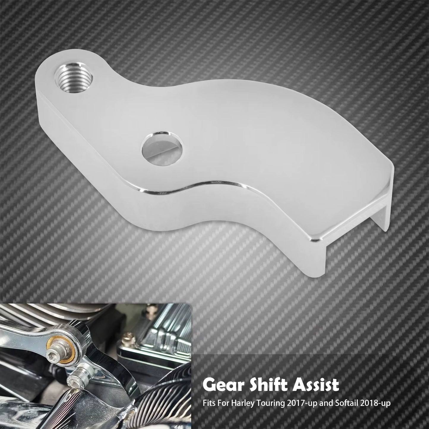 Motorcycle Gear Shift Assist Transmission Booster Aluminium for Harley Softail 18-UP Breakout Touring 2017-UP Street Road Glide