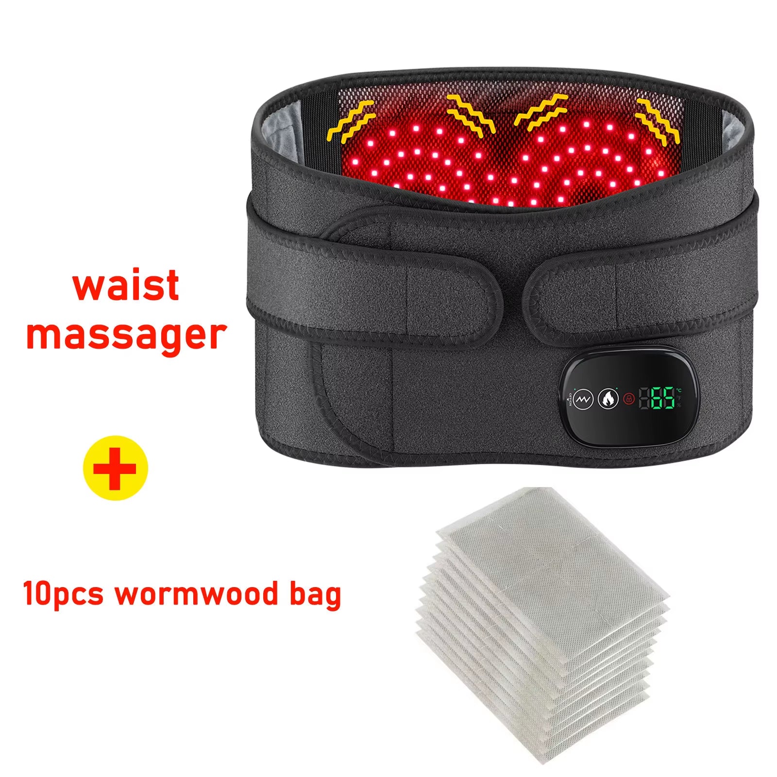 New Upgrade Electric Heating Waist Massager Support Belt Vibration Hot Compress Brace Belt Back Relax 3 Gears Adjustment