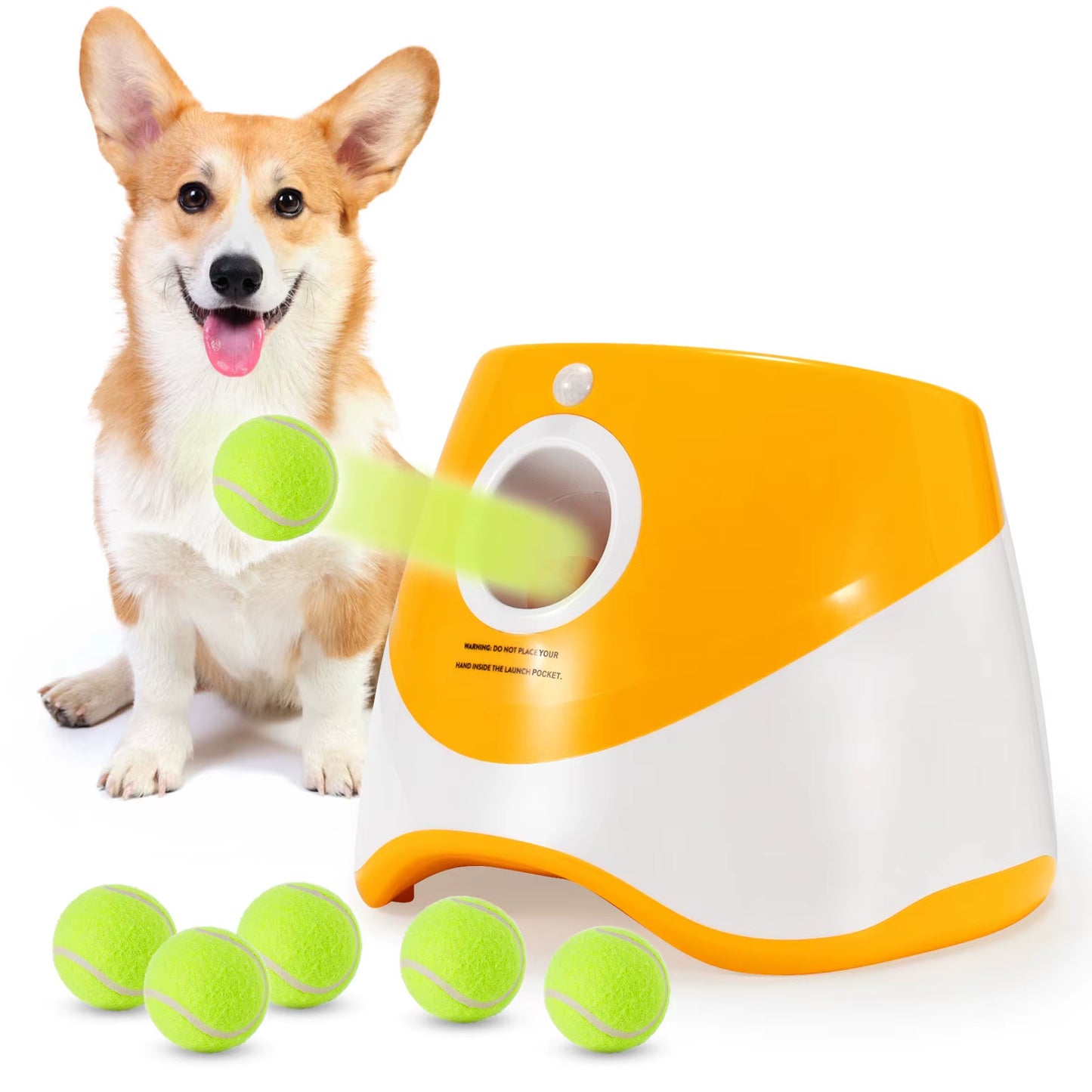 Original Factory Wholesale Ball Thrower for Dog Automatic Dog Ball Launcher with 3/6/9/12 Tennis Balls Indoor and Outdoor