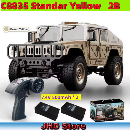 for JJRC C8835 RC Car Simulation 4X4 All-Terrain 2.4G Off-Road Climbing Electric Truck with LED Light with Spare Battery