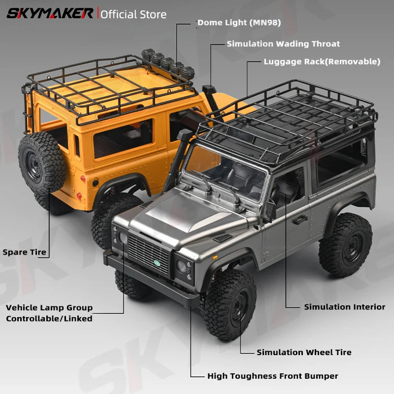 Landy DEfender RC MN98 1:12 2.4G 4WD Rock Crawler 