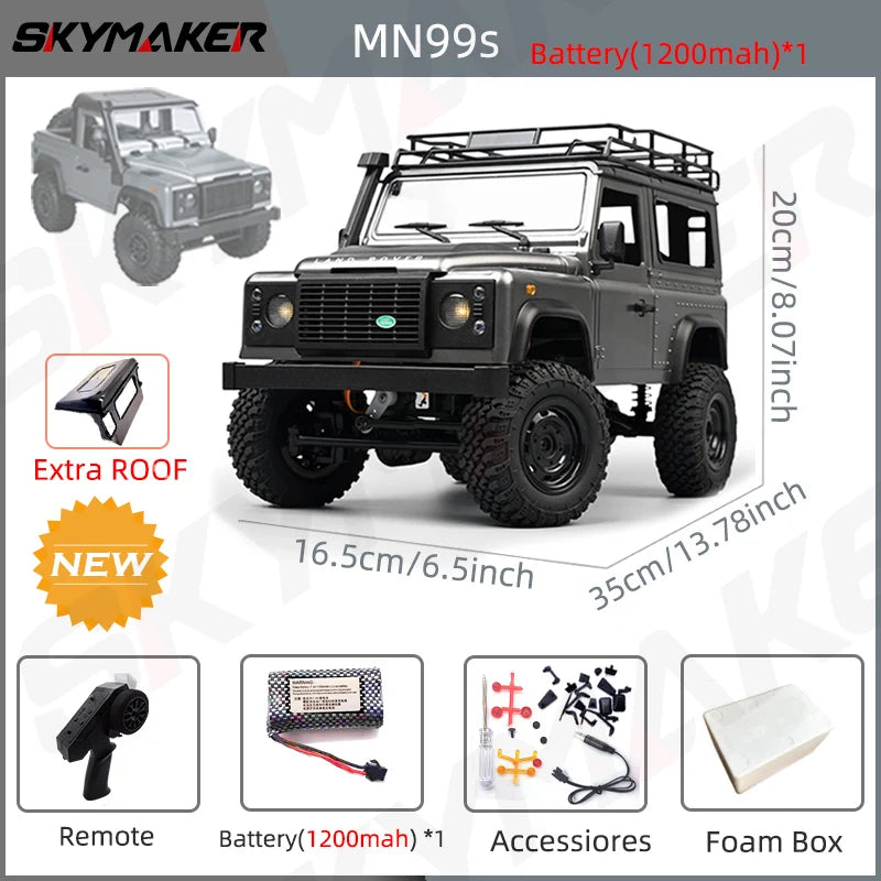 Landy DEfender RC MN98 1:12 2.4G 4WD Rock Crawler 