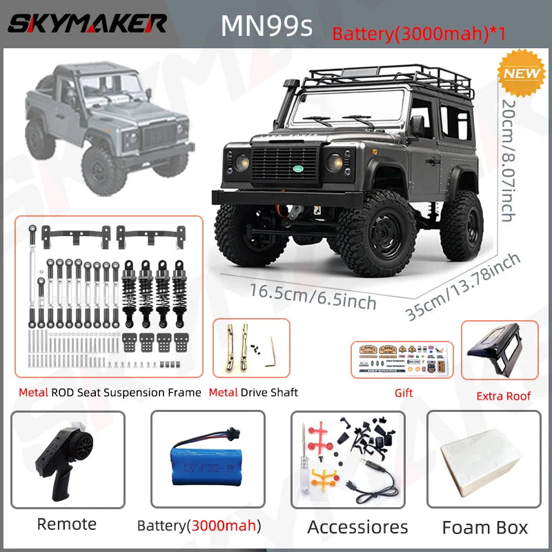 Landy DEfender RC MN98 1:12 2.4G 4WD Rock Crawler 