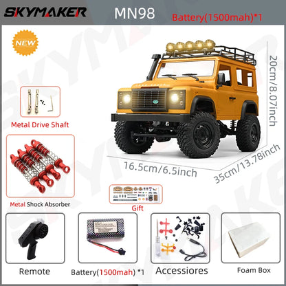 Landy DEfender RC MN98 1:12 2.4G 4WD Rock Crawler 