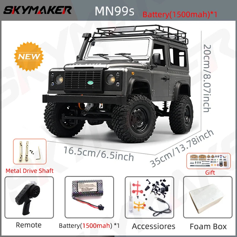 Landy DEfender RC MN98 1:12 2.4G 4WD Rock Crawler 