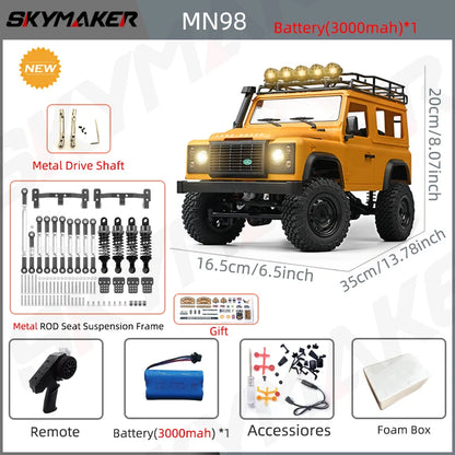Landy DEfender RC MN98 1:12 2.4G 4WD Rock Crawler 
