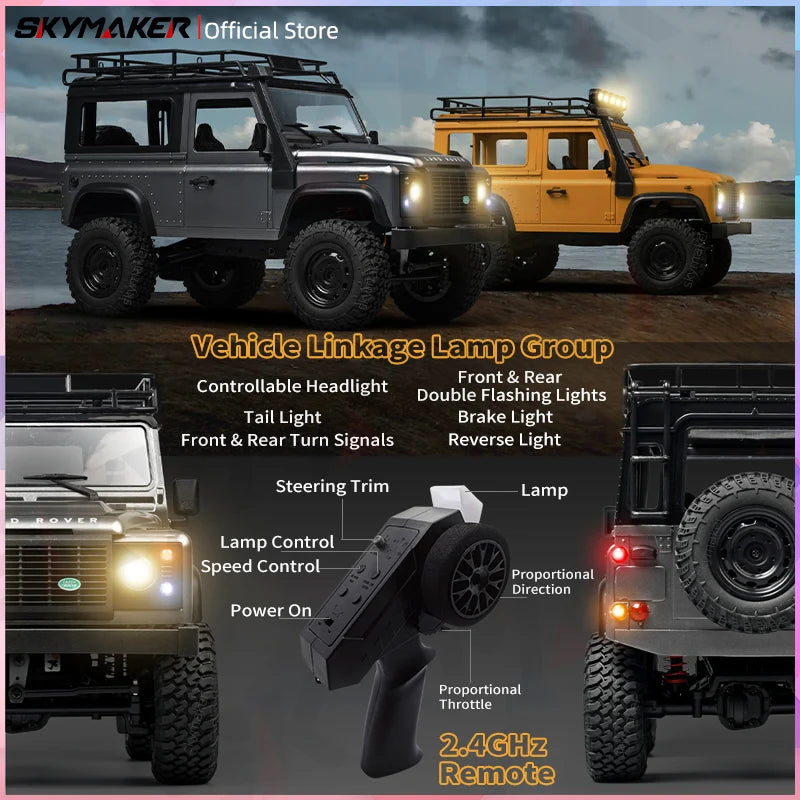 Landy DEfender RC MN98 1:12 2.4G 4WD Rock Crawler 