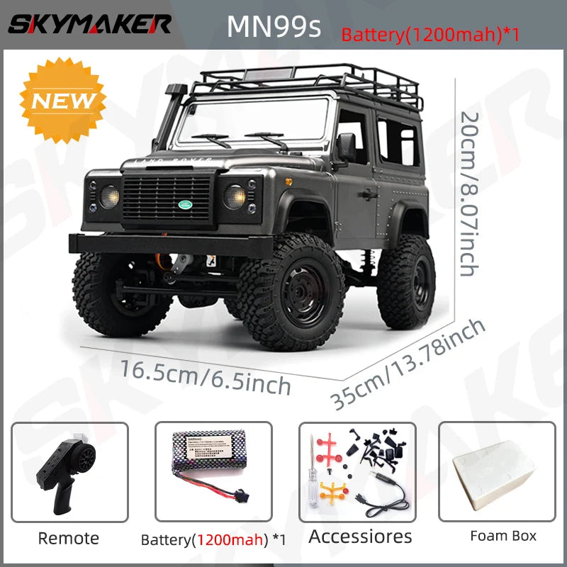 Landy DEfender RC MN98 1:12 2.4G 4WD Rock Crawler 