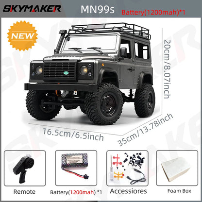 Landy DEfender RC MN98 1:12 2.4G 4WD Rock Crawler 