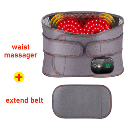 New Upgrade Electric Heating Waist Massager Support Belt Vibration Hot Compress Brace Belt Back Relax 3 Gears Adjustment