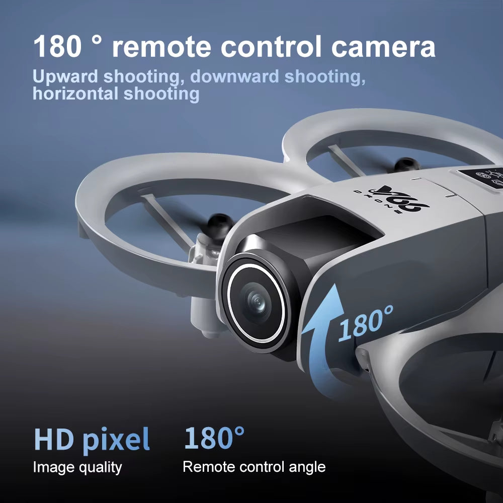 V66 Mini Drone with Camera 4K HD Wifi FPV Drone Obstacle Avoidance Pocket Remote Control Helicopter Quadcopter Gift for Kids Toy