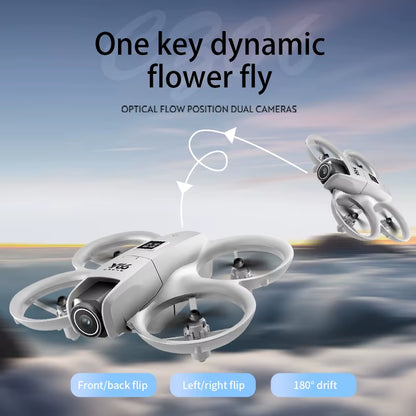 V66 Mini Drone with Camera 4K HD Wifi FPV Drone Obstacle Avoidance Pocket Remote Control Helicopter Quadcopter Gift for Kids Toy