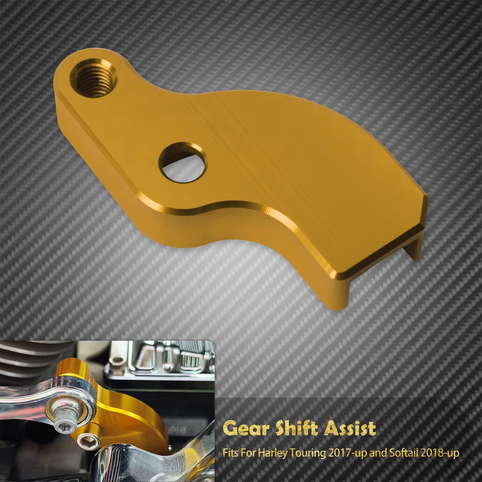 Motorcycle Gear Shift Assist Transmission Booster Aluminium for Harley Softail 18-UP Breakout Touring 2017-UP Street Road Glide