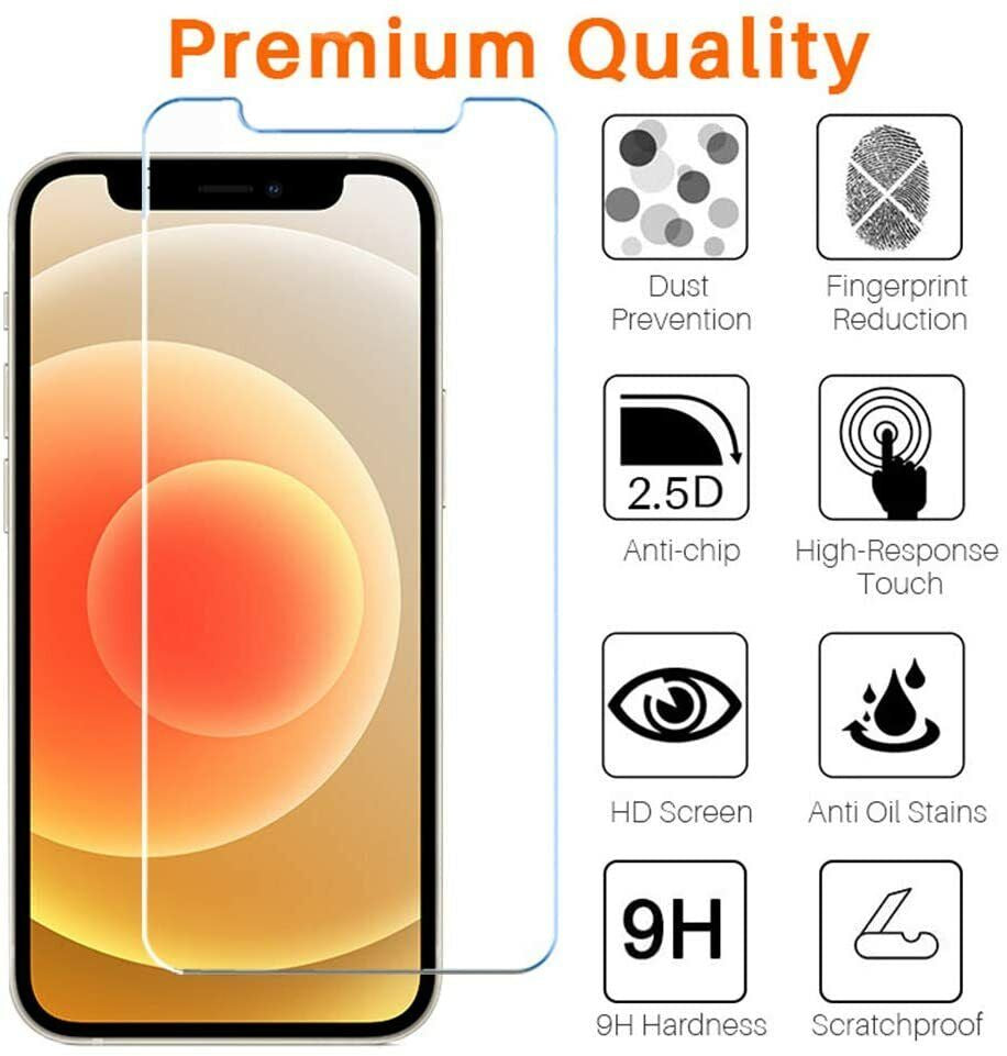 3X Schutzglas Für Iphone 17 16E 16 15 14 13 12 11 XS Pro Max 8 plus SE Glasfolie